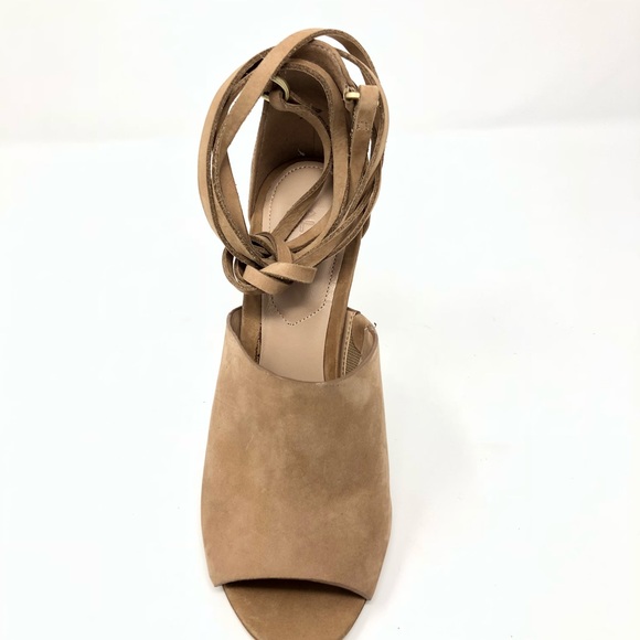 Aldo Open Toe Strap Ankle Heels Dress Stiletto 6 - Picture 3 of 5